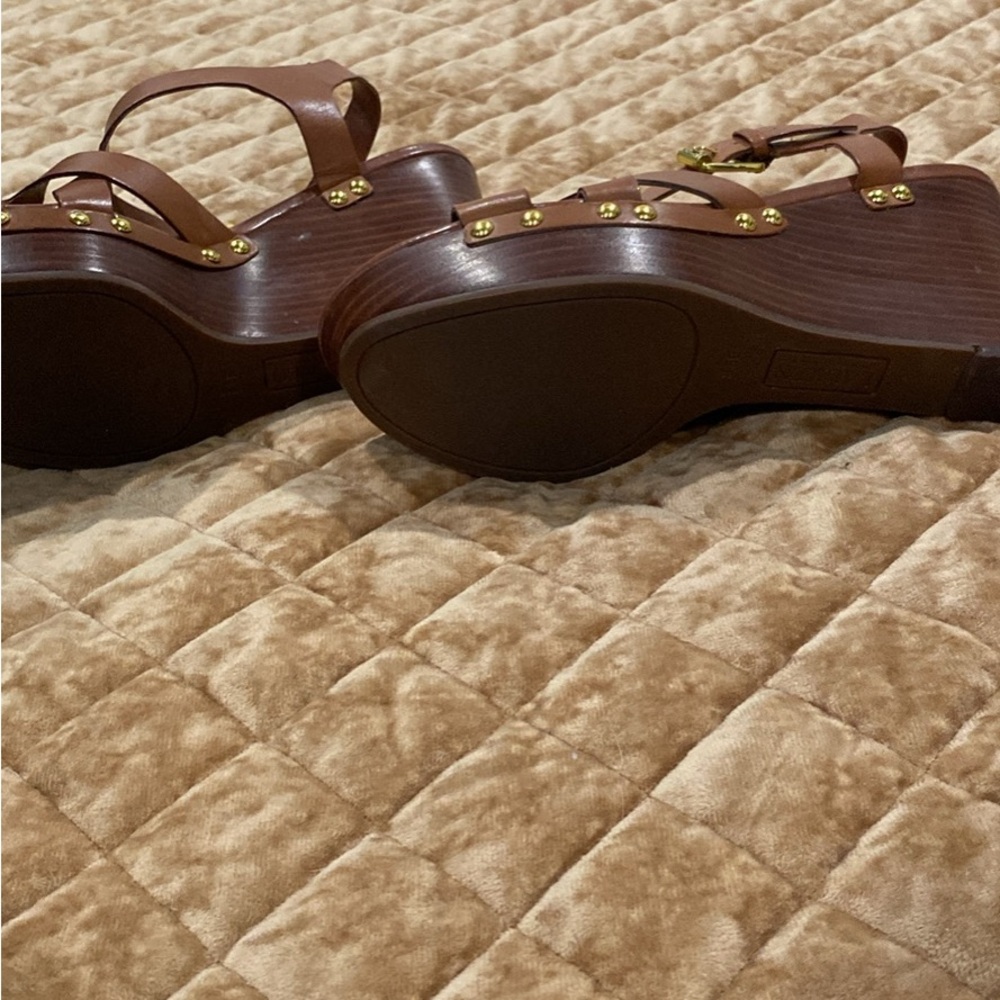 Polo by Ralph Lauren Brown Platform Sandals - Picture 4 of 4
